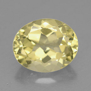 3.51カラットの天然レモンクォーツ（11.1×9.1 mm・オーバルカット）