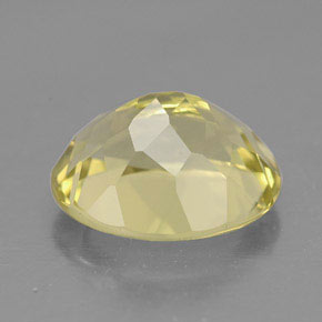 3.51カラットの天然レモンクォーツ（11.1×9.1 mm・オーバルカット）