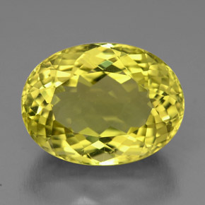 10.51カラットの天然レモンクォーツ（16×12 mm・オーバルカット）