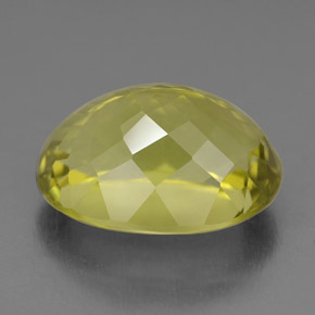 10.51カラットの天然レモンクォーツ（16×12 mm・オーバルカット）