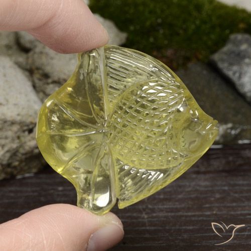 72.27ct 天然 薄いイエロー 石英, ファンシー, 半透明