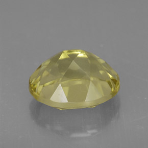 3.73カラットの天然レモンクォーツ（11×9.2 mm・オーバルカット）