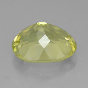 4.59カラットの天然レモンクォーツ（12.1×10.1 mm・オーバルカット）