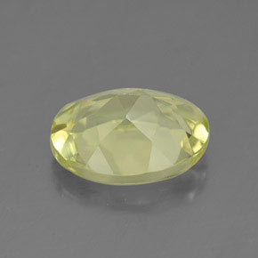 3.26カラットの天然レモンクォーツ（11.3×9.1 mm・オーバルカット）