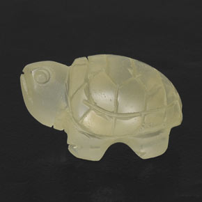 17.14カラットの天然レモンクォーツ（19×13.8 mm・透明）