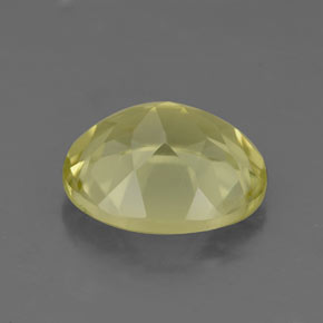 3.28カラットの天然レモンクォーツ（10.9×9.1 mm・オーバルカット）