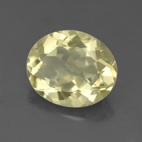 2.89カラットの天然レモンクォーツ（11×9.1 mm・オーバルカット）
