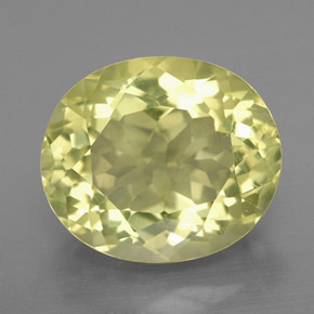 7.81カラットの天然レモンクォーツ（14.1×12 mm・オーバルカット）
