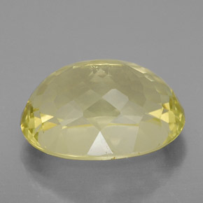 10.38カラットの天然レモンクォーツ（16×12.1 mm・オーバルカット）