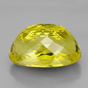 101.50カラットの天然レモンクォーツ（34.6×23.2 mm・オーバルカット）