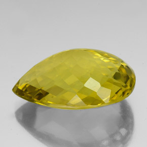 78.64カラットの天然レモンクォーツ（35.2×25.7 mm・洋梨の形）