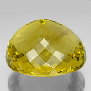 347.80カラットの天然レモンクォーツ（45.9×40.8 mm・オーバルカット）