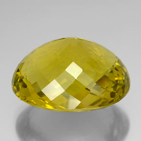 142.90カラットの天然レモンクォーツ（36.7×30.3 mm・オーバルカット）