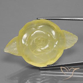 42.99ct 天然 ライトイエロー 石英, ファンシー, 透明/半透明