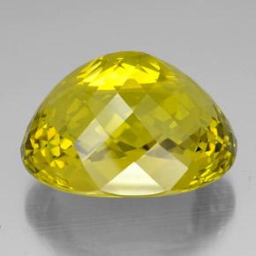 138.15カラットの天然リッチイエロークォーツ（36.7×28.7 mm・オーバルカット）