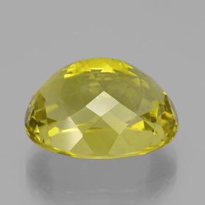23.75カラットの天然レモンクォーツ（19.9×16.6 mm・オーバルカット）