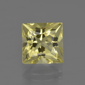 3.82カラットの天然レモンクォーツ（9.1×9.1 mm・四角）