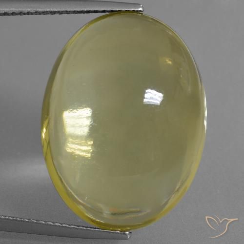 32.95ct 天然 深い黄色 石英, 楕円形, 透明