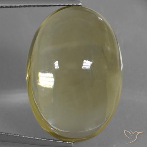 37.92ct 天然 深い黄色 石英, 楕円形, 透明