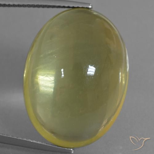 43.91ct 天然 薄いゴールデンイエロー 石英, 楕円形, 透明