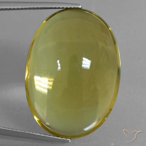46.61ct 天然 バンブルビーイエロー 石英, 楕円形, 透明