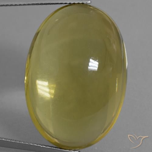 55.39ct 天然 深い黄色 石英, 楕円形, 透明