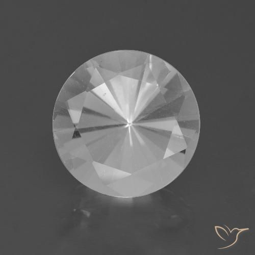 5.17ct 天然 ホワイト 石英, ラウンド, VVS