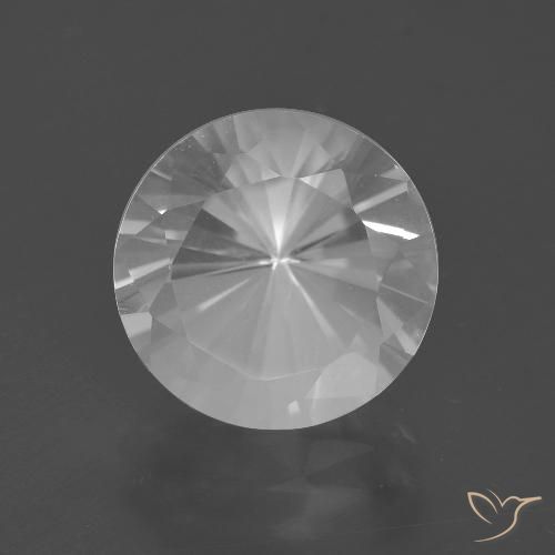 5.63ct 天然 ホワイト 石英, ラウンド, VVS-VS