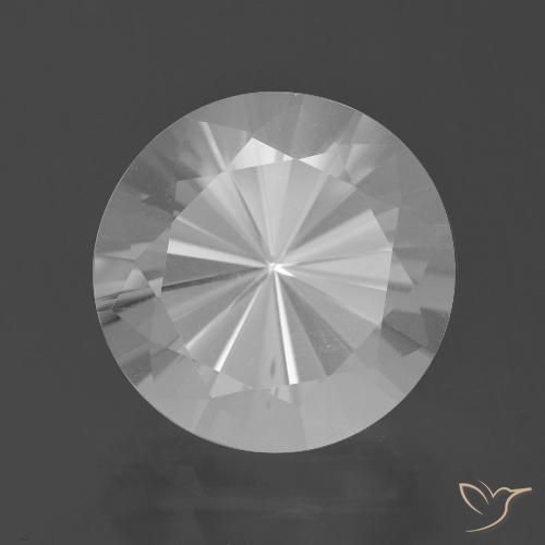 6.89ct 天然 ホワイト 石英, ラウンド, VVS