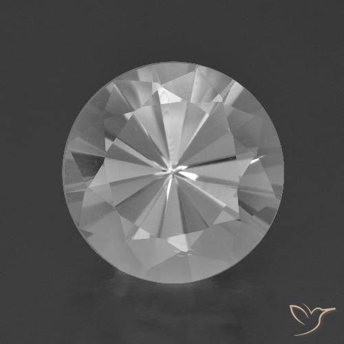 6.27ct 天然 ホワイト 石英, ラウンド, VVS