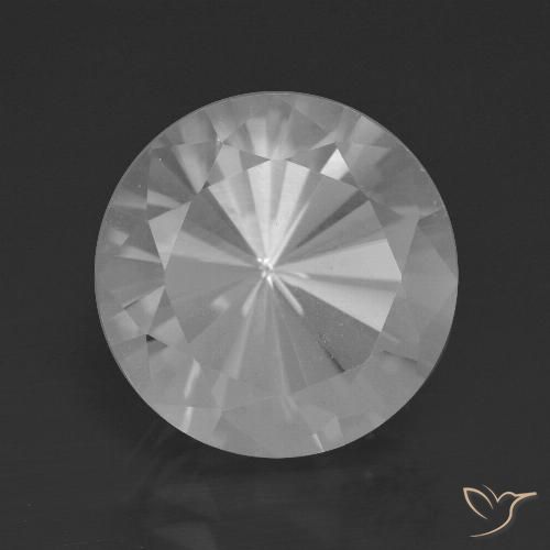 7.50ct 天然 ホワイト 石英, ラウンド, VVS-VS