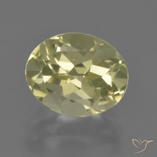 3.68ct 天然 ラグナイエロー 石英, 楕円形, VVS-VS