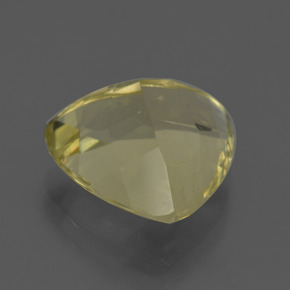 5.18カラットの天然レモンクォーツ（12.3×12 mm・トリリアント）