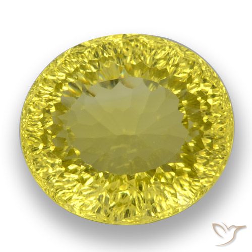 38.26ct 天然 バンブルビーイエロー 石英, 楕円形, VVS, Photo A