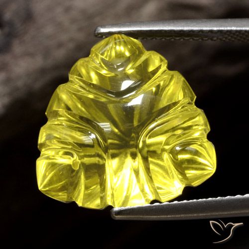13.92ct 天然 濃い黄色 石英, トリリオン, 透明