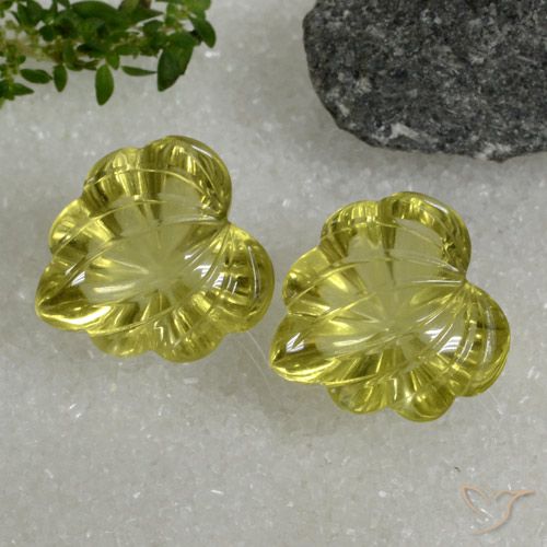 20.42ctw 天然 Pineapple yellow 石英, ファンシー, 透明