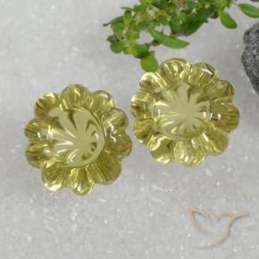 Shop natural 15.30ct ミディアムイエロー 石英 gems, フラワーカット, from ブラジル at GemSelect. In stock, global shipping!