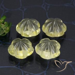 Shop natural 15.20ct ミディアム薄いイエロー 石英 gems, フラワーカット, from ブラジル at GemSelect. In stock, global shipping!