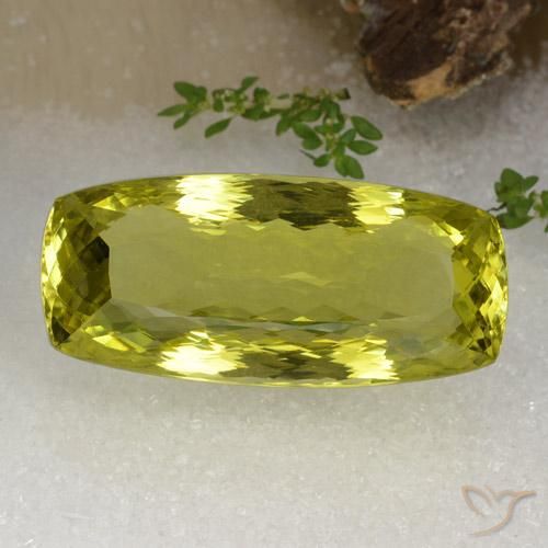 75.18ct 天然 ミディアムイエロー 石英, ファンシー, VVS
