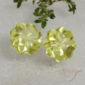 Shop natural 19.38ct レモンイエロー 石英 gems, フラワーカット, from ブラジル at GemSelect. In stock, global shipping!