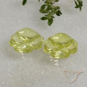 Shop natural 19.38ct レモンイエロー 石英 gems, フラワーカット, from ブラジル at GemSelect. In stock, global shipping!