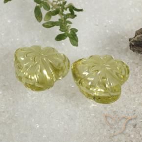 Shop natural 13.98ct 緑ががかったイエロー 石英 gems, フラワーカット, from ブラジル at GemSelect. In stock, global shipping!