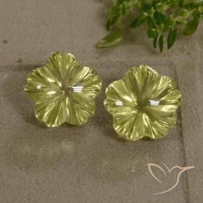 Shop natural 8.89ct ライトイエロー 石英 gems, フラワーカット, from ブラジル at GemSelect. In stock, global shipping!