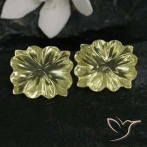 Shop natural 13.43ct ミディアムイエロー 石英 gems, フラワーカット, from ブラジル at GemSelect. In stock, global shipping!