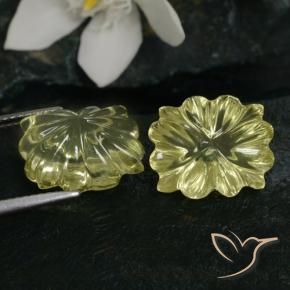 Shop natural 13.43ct ミディアムイエロー 石英 gems, フラワーカット, from ブラジル at GemSelect. In stock, global shipping!