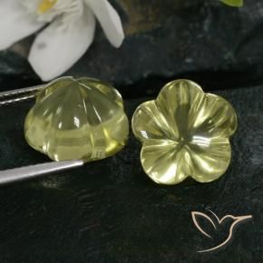 Shop natural 14.24ct 緑ががかったイエロー 石英 gems, フラワーカット, from ブラジル at GemSelect. In stock, global shipping!