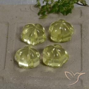 Shop natural 18.70ct 緑ががかったイエロー 石英 gems, フラワーカット, from ブラジル at GemSelect. In stock, global shipping!