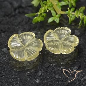Shop natural 6.83ct 薄いクリームイエロー 石英 gems, フラワーカット, from ブラジル at GemSelect. In stock, global shipping!
