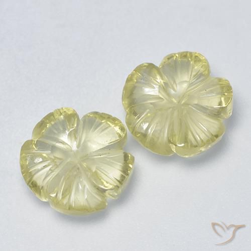 Shop natural 4.36ct 薄いイエロー 石英 gems, フラワーカット, from ブラジル at GemSelect. In stock, global shipping!