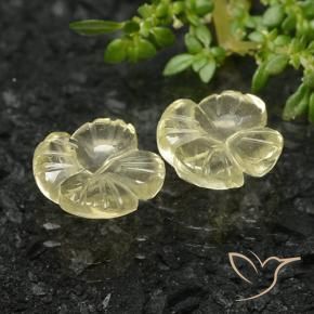 Shop natural 4.68ct 緑ががかったイエロー 石英 gems, フラワーカット, from ブラジル at GemSelect. In stock, global shipping!
